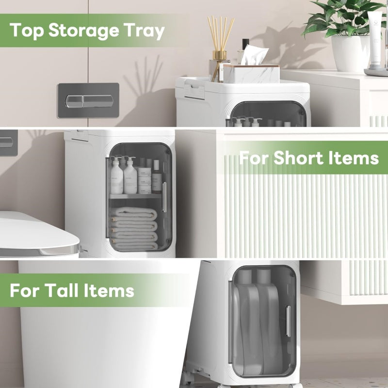 3 Tiers Slim Narrow Storage Cabinet Drawer