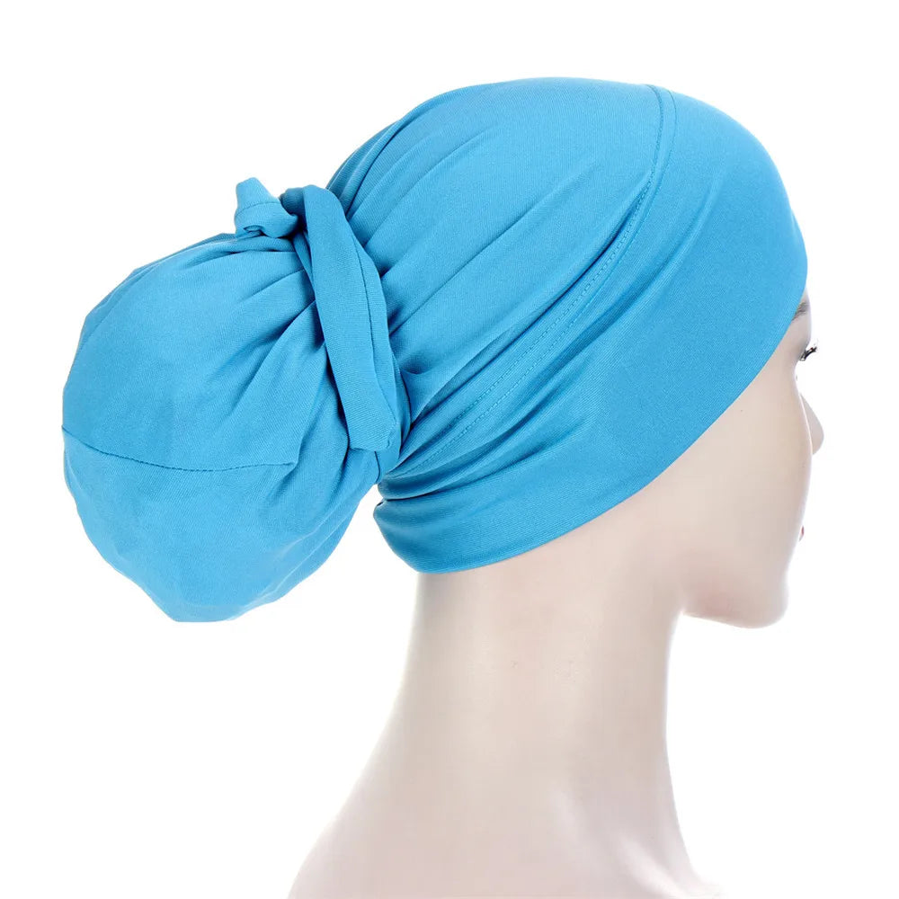 Hijab Beanies Skullies Knot Bonnet