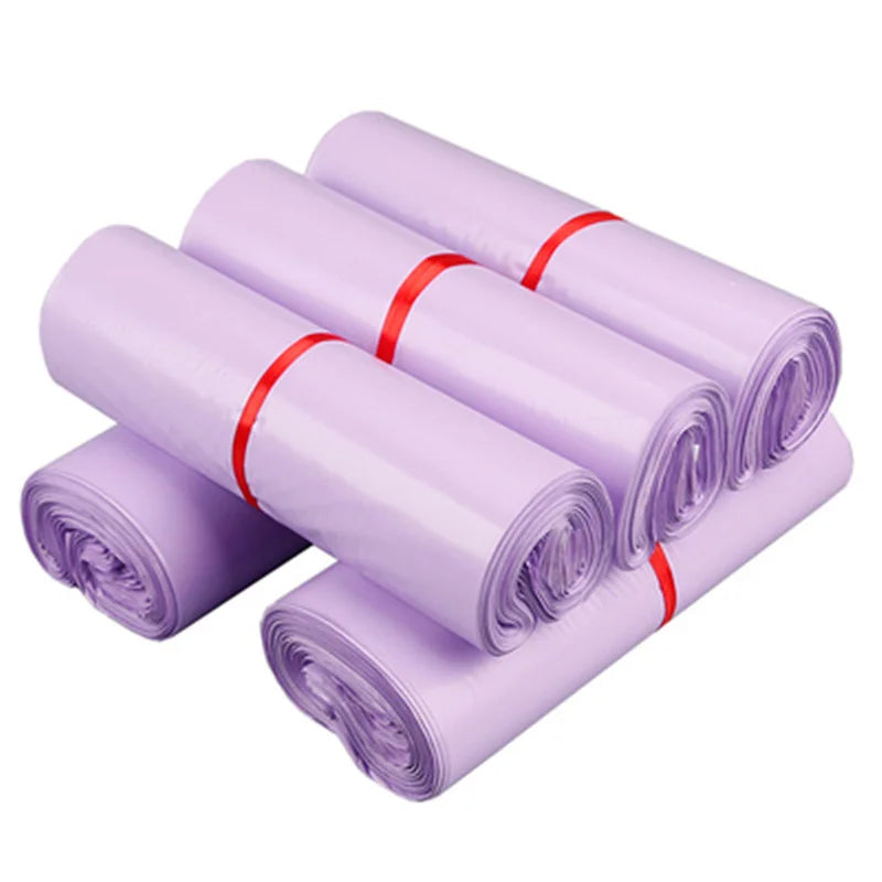 50Pcs Purple Courier Mailer Bags Packaging