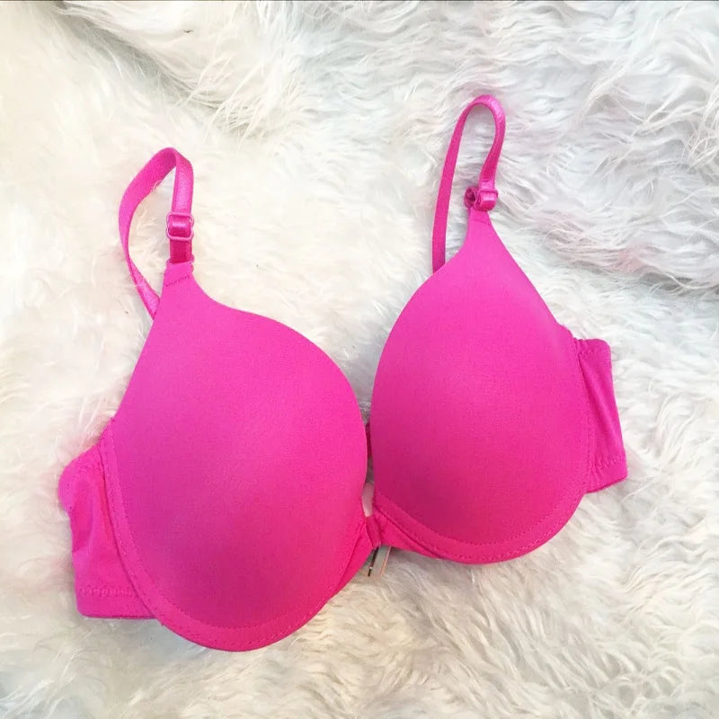 Push Up Bra Front Buckle Brassiere