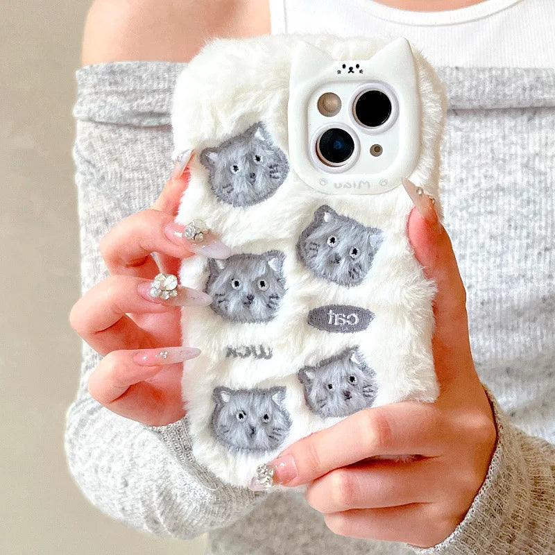 Plush Warm Fashion Mobile Phone Cases