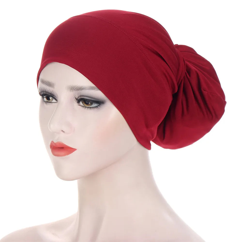 Hijab Beanies Skullies Knot Bonnet