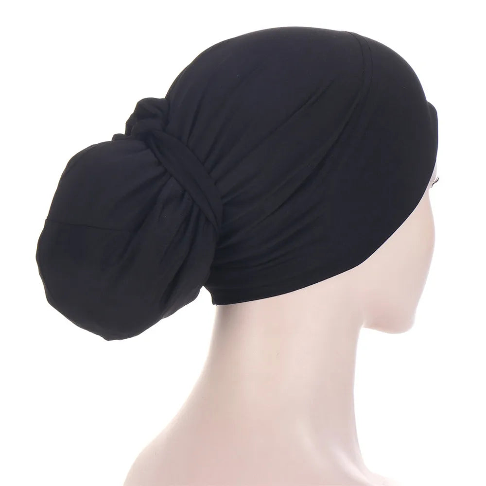 Hijab Beanies Skullies Knot Bonnet