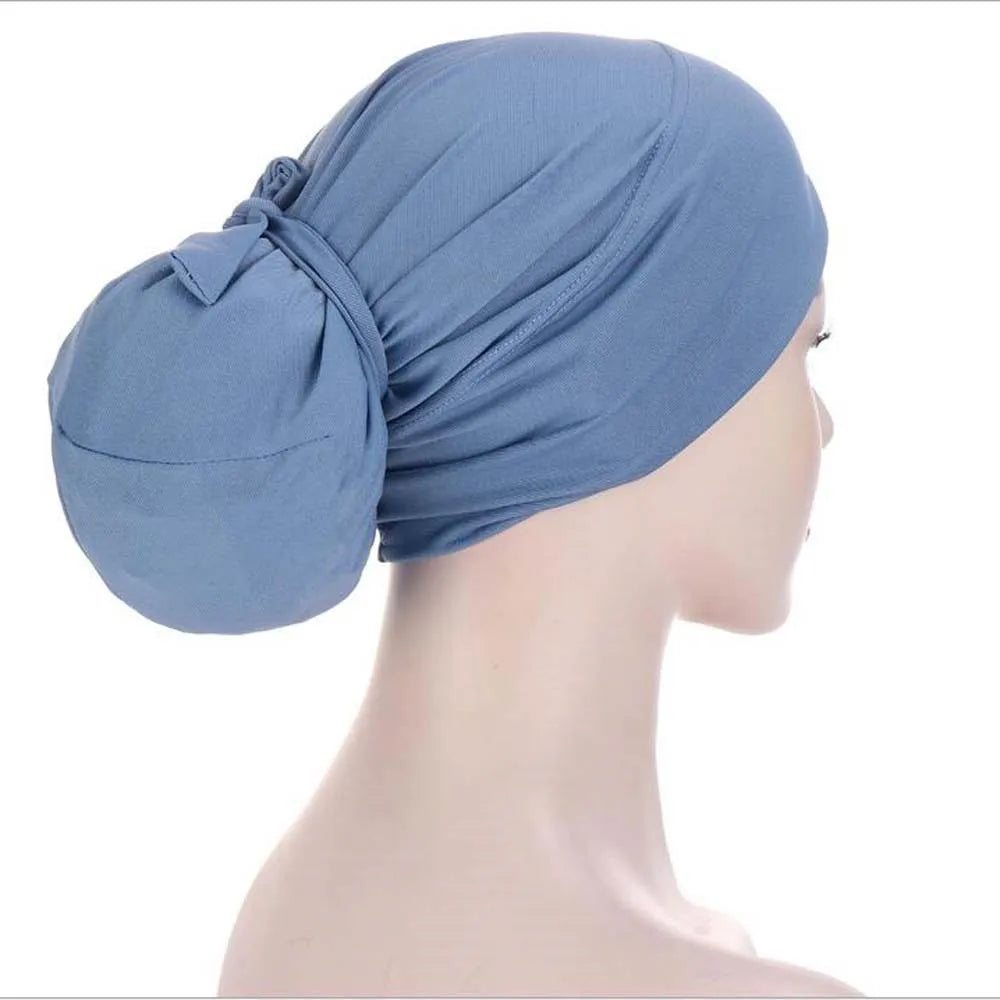 Hijab Beanies Skullies Knot Bonnet