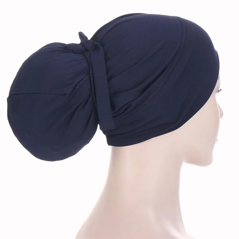 Hijab Beanies Skullies Knot Bonnet