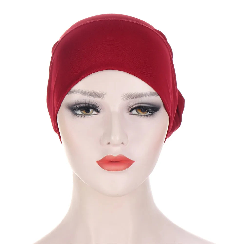 Hijab Beanies Skullies Knot Bonnet