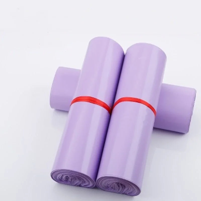 50Pcs Purple Courier Mailer Bags Packaging