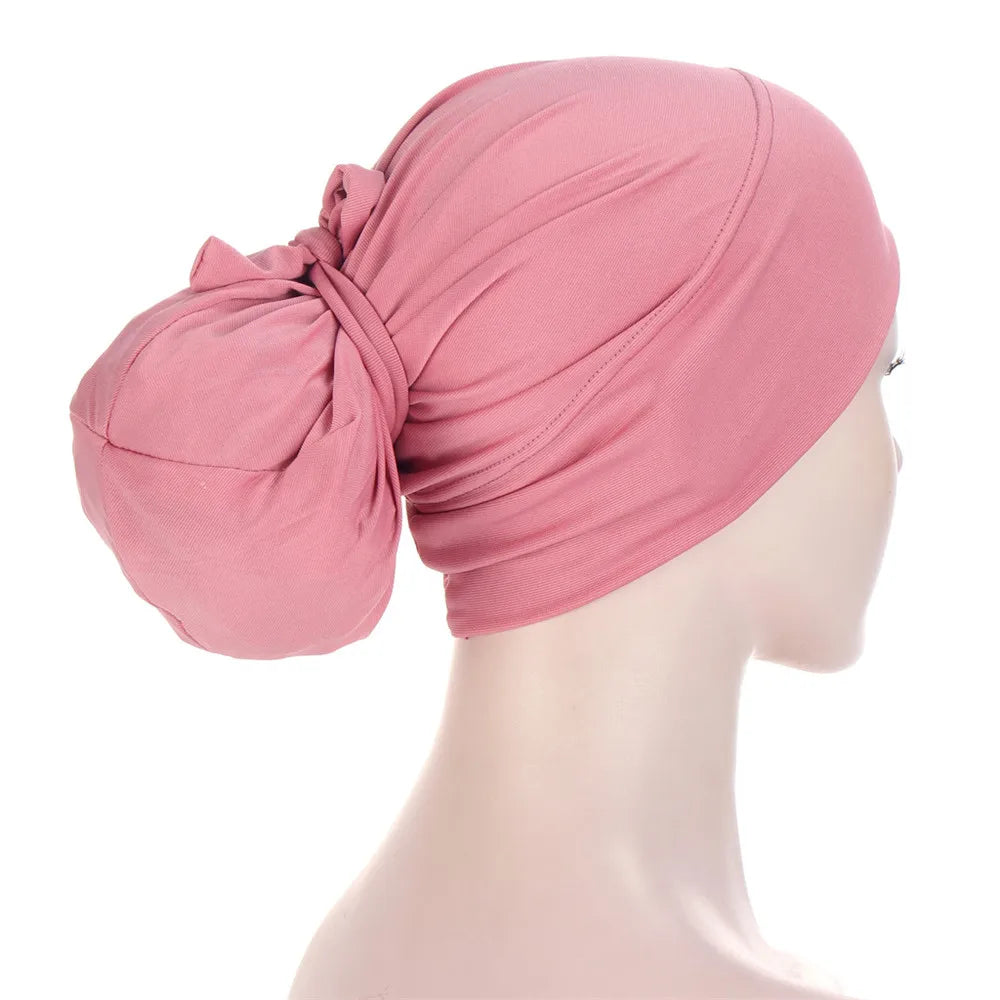 Hijab Beanies Skullies Knot Bonnet