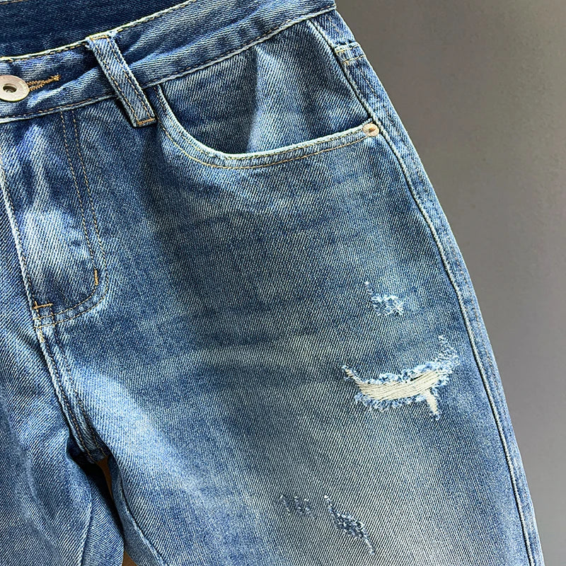 Ripped Jeans Baggy Denim Pants