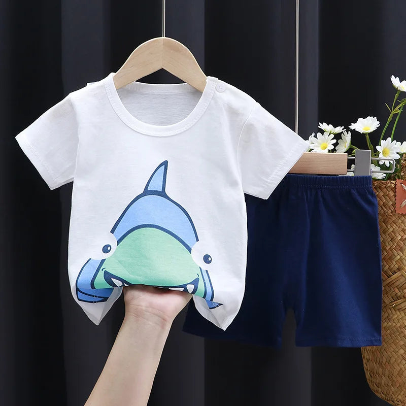 Boys Cartoon Print 2pc set