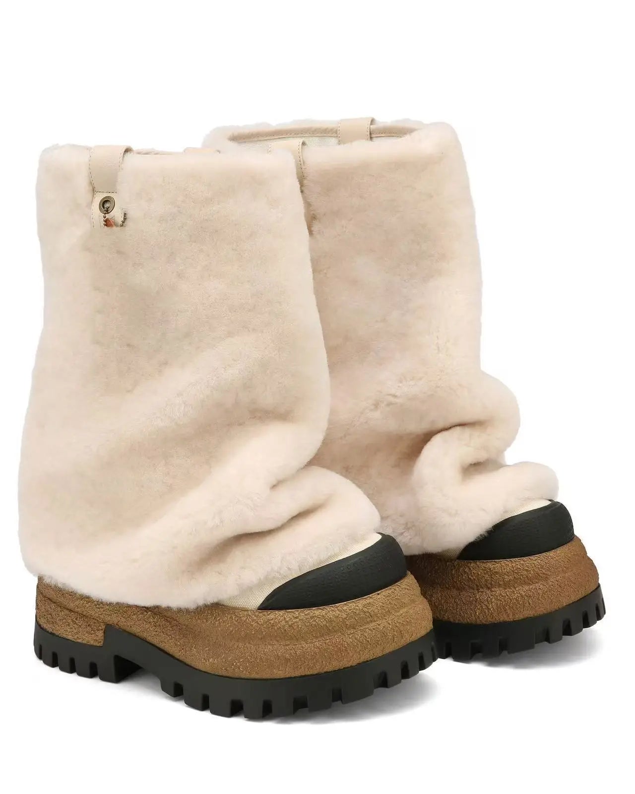 high-heeled thick soled sleeve banquet dress boots