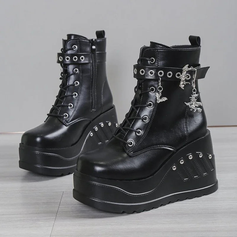 Punk Goth Platform Heels