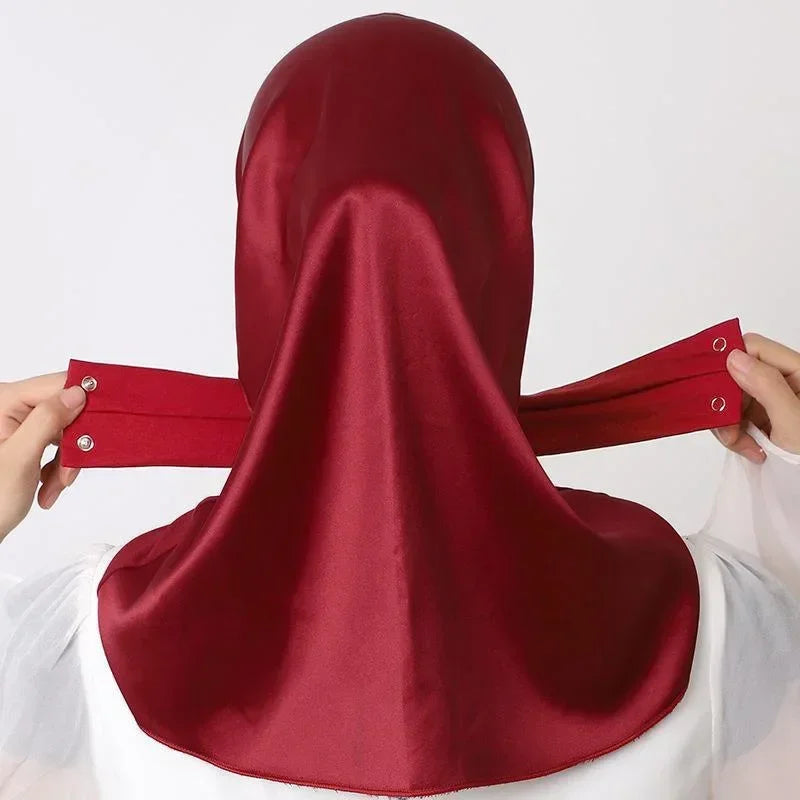 Hijab Muslim Adjustable with Button