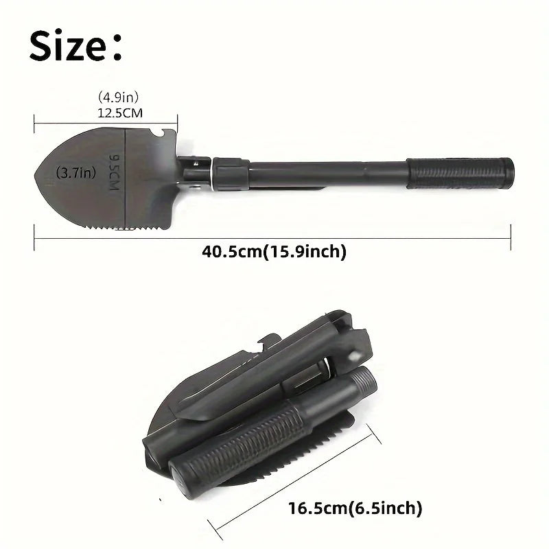 Versatile Folding Metal Shovel –