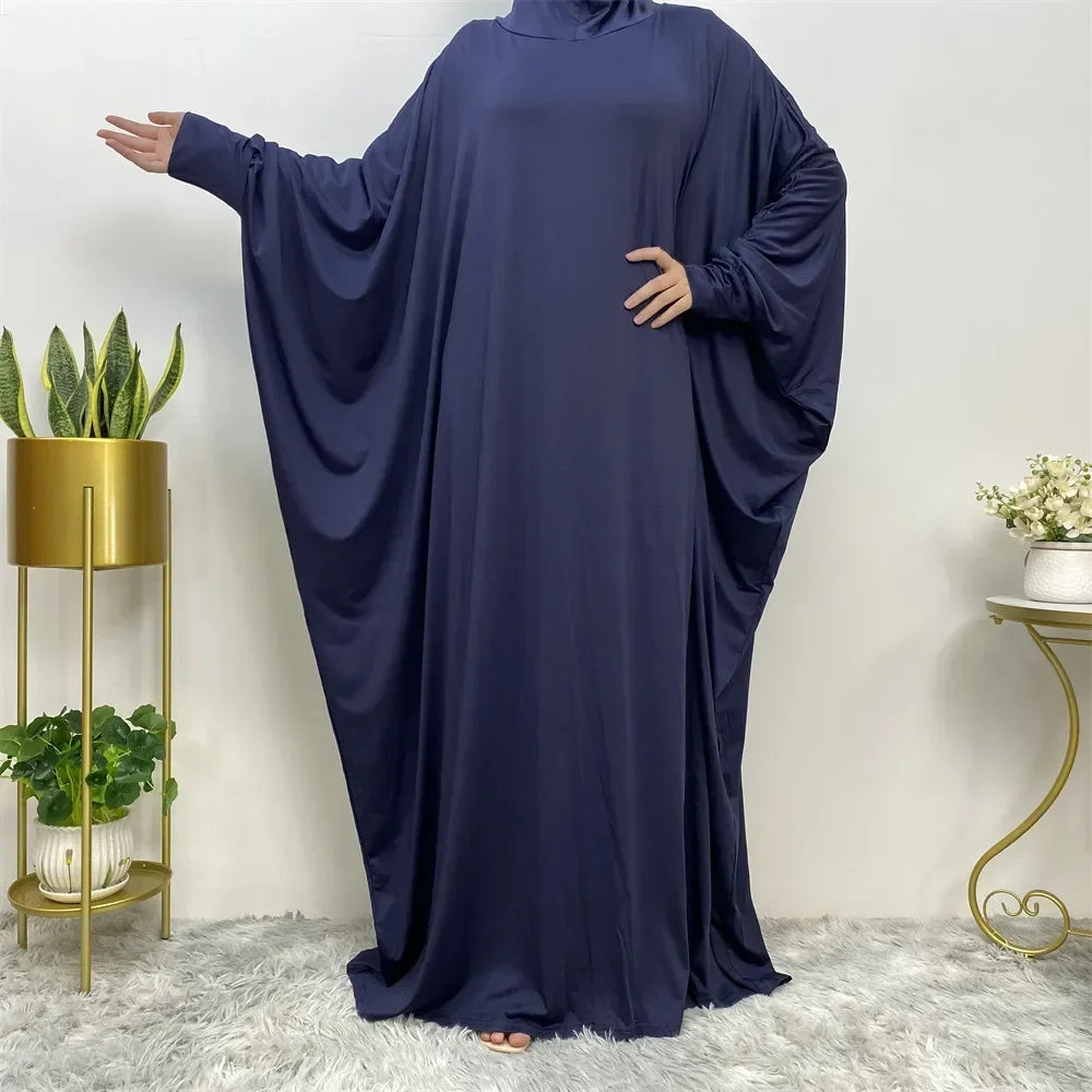 Hooded Abaya Eid Muslim Women Prayer Garment
