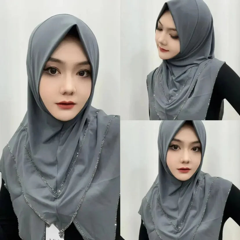 Arabian Women Hijabi Muslim Wear Cover Instant Hijab