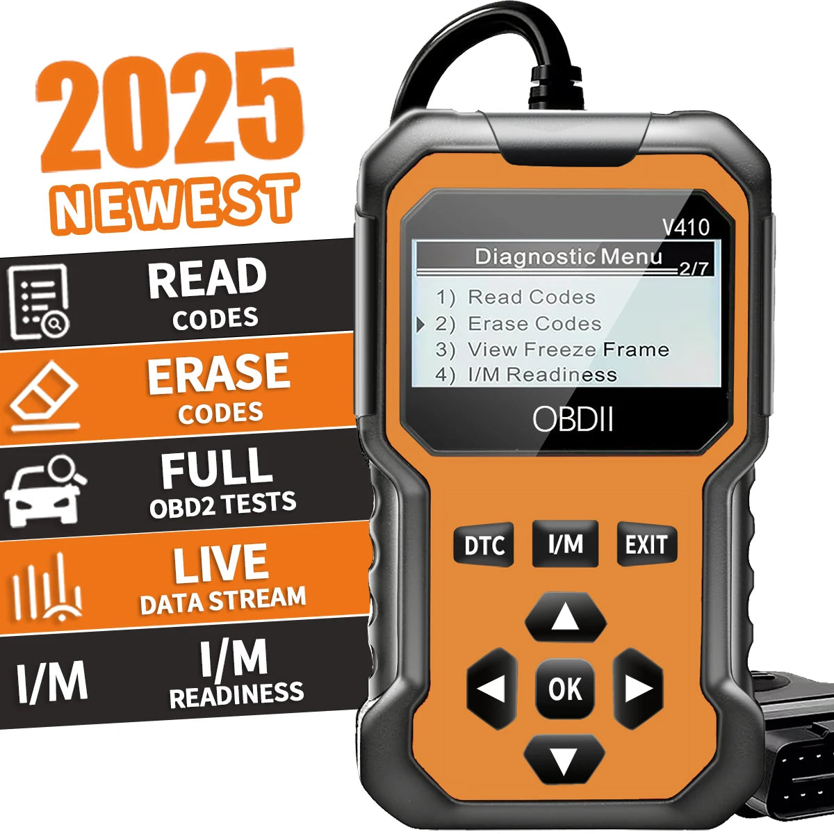 Car Obd2 Scanner Diagnostic Tool Code Reader Engine Fault Code