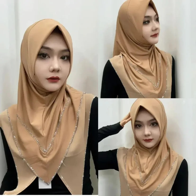 Arabian Women Hijabi Muslim Wear Cover Instant Hijab