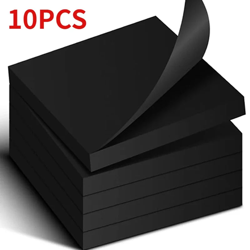 Portable Black Sticky Note Pads