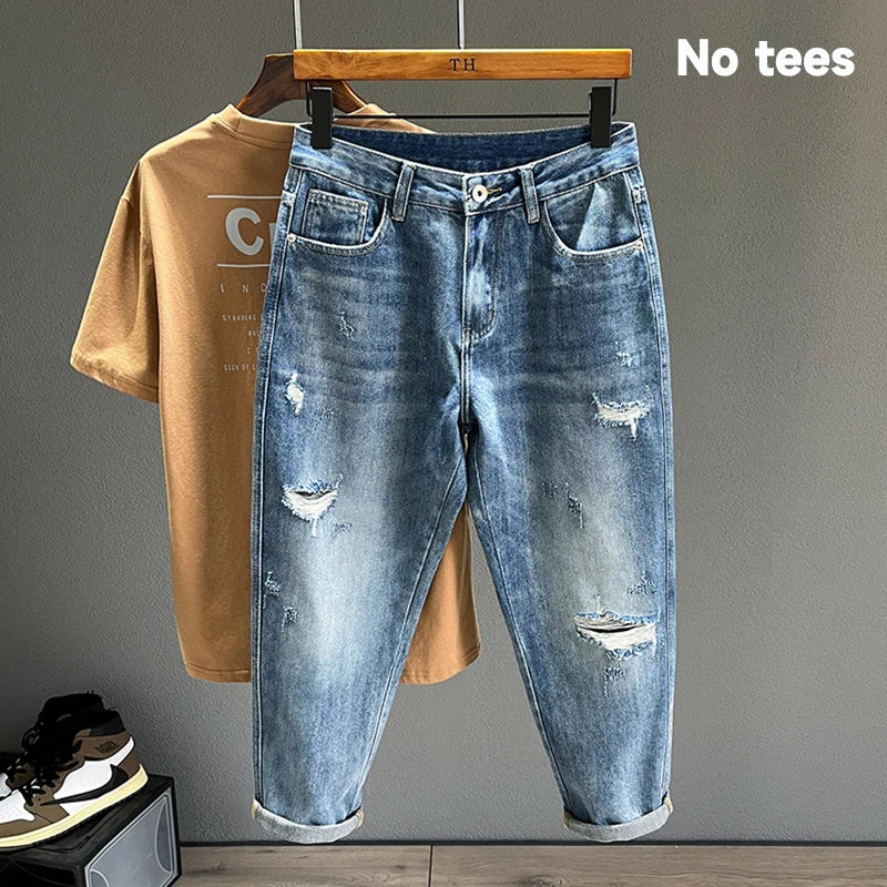 Ripped Jeans Baggy Denim Pants
