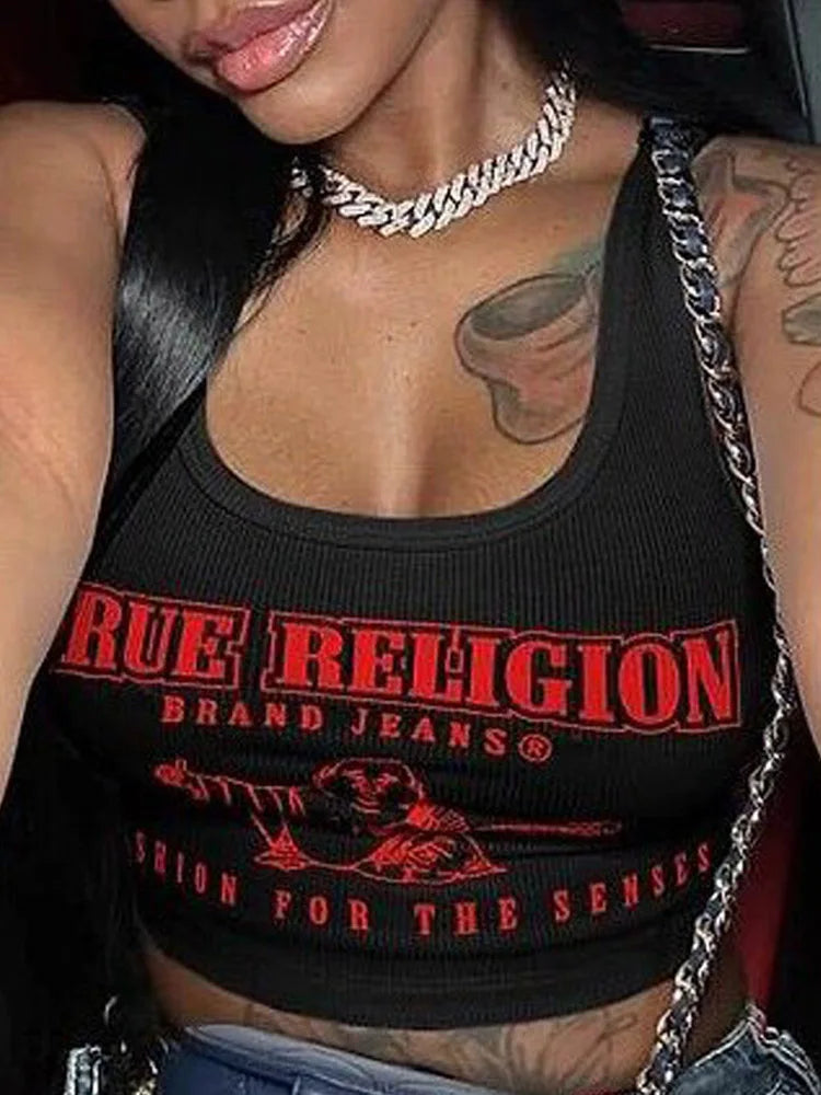 True religion Cropped Tank Top