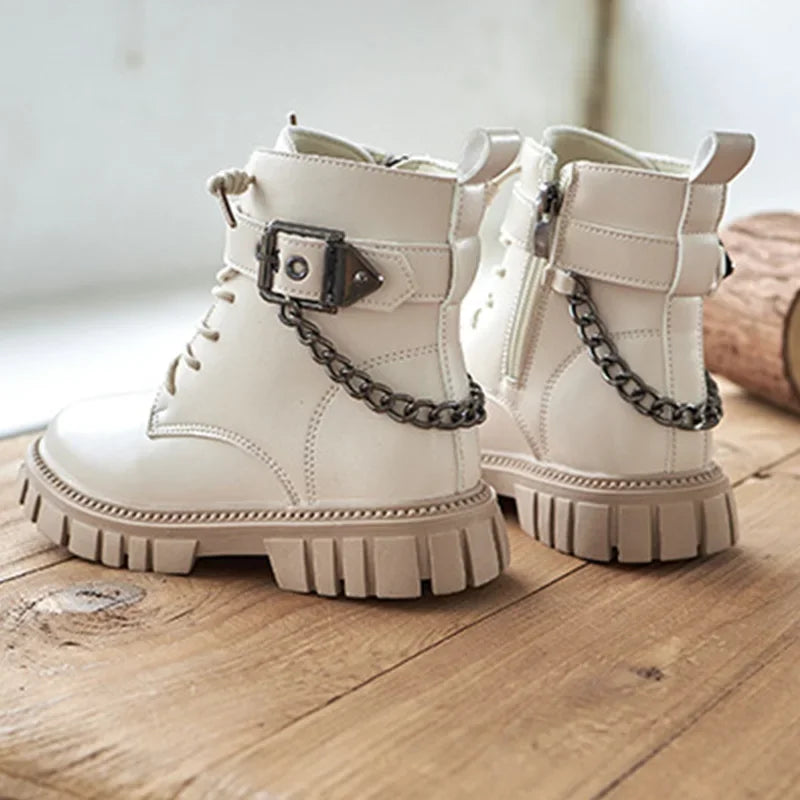 Girls Soft Sole Casual Ankle Boots