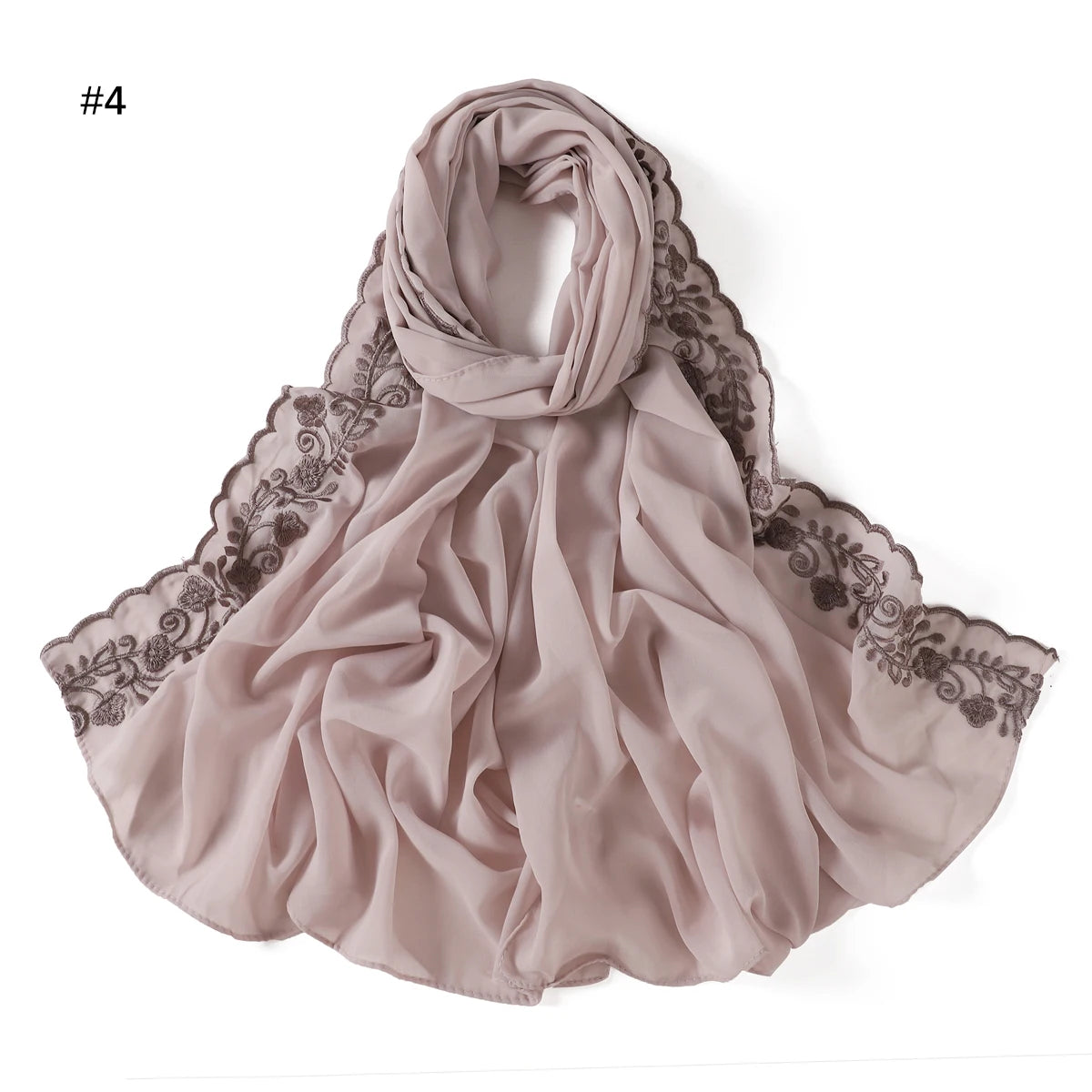 Embroidery Chiffon Scarf Hijab