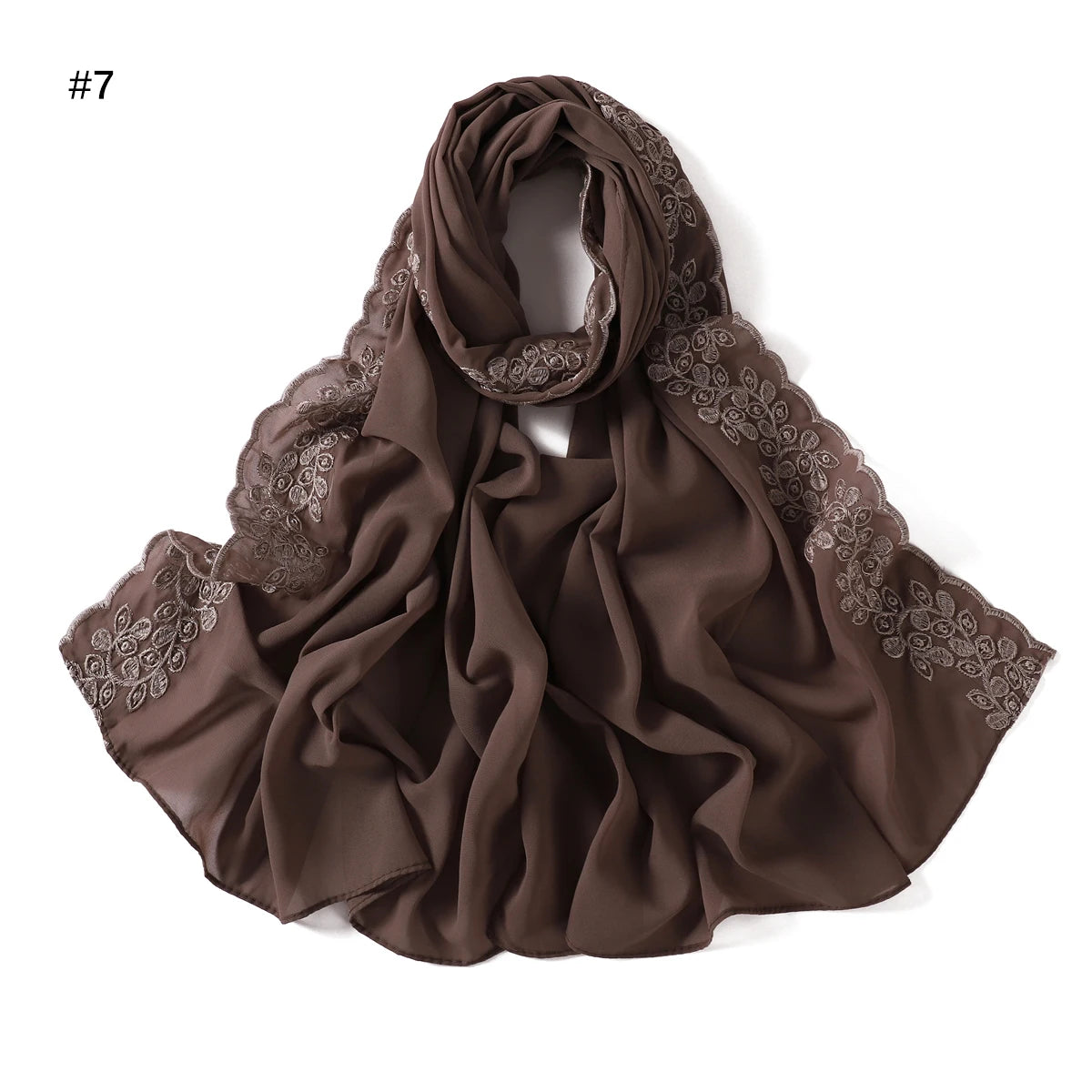 Embroidery Chiffon Scarf Hijab