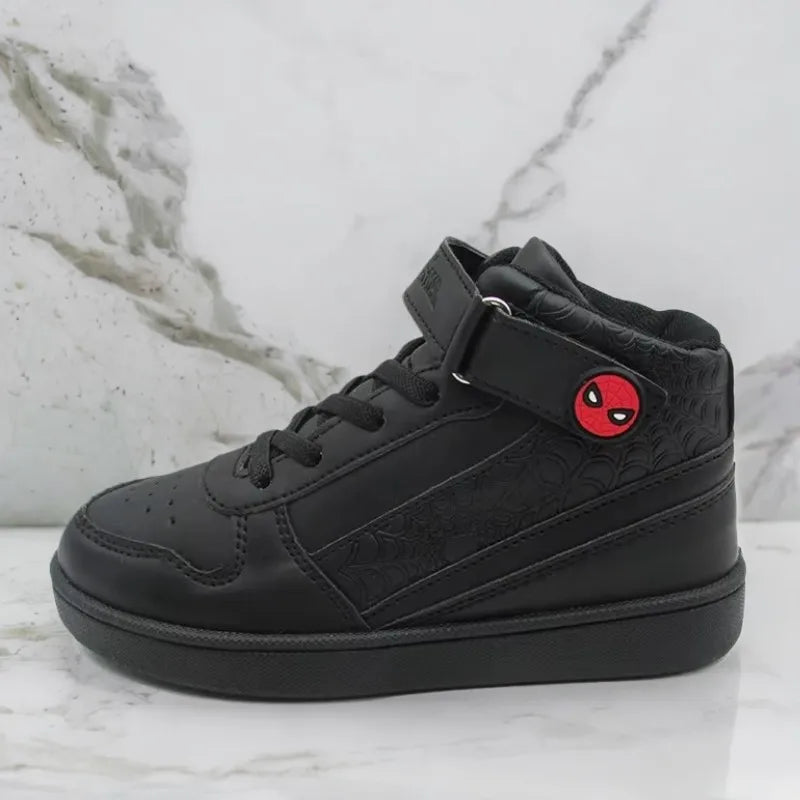 Kids' PU Leather high top sneakers