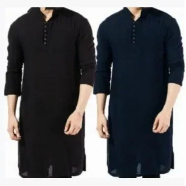 Abaya Men Shirts Long Sleeve Islamic Chemise Elegant Kaftan Robe
