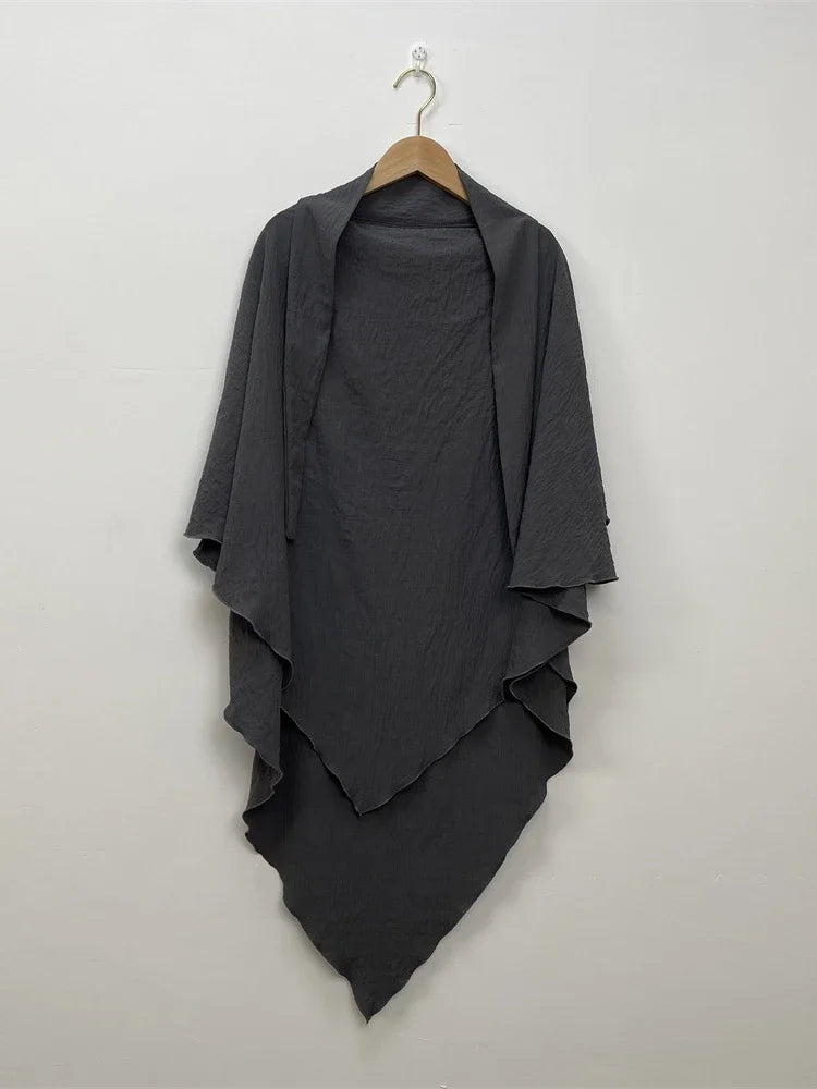 2 Layers Jazz Crepe Long Khimar Women Hijab