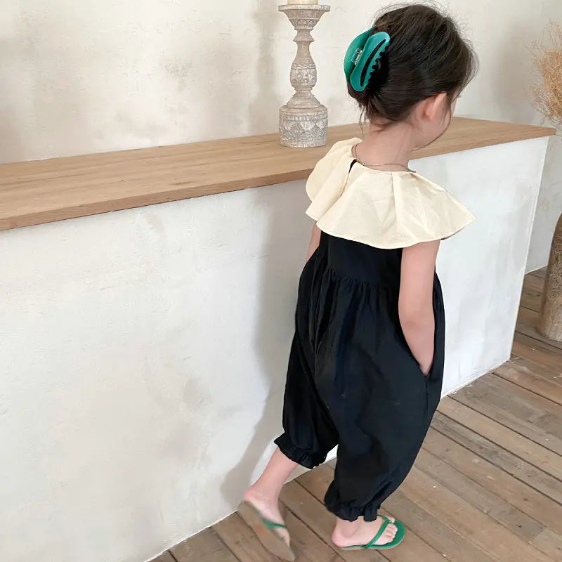 Casual Sweet Cotton Small Raglan jumpsuit