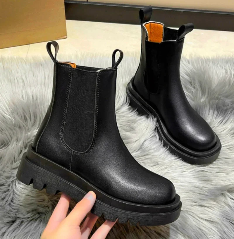 Thick Sole Chelsea Boots
