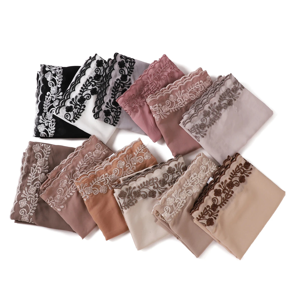 Embroidery Chiffon Scarf Hijab