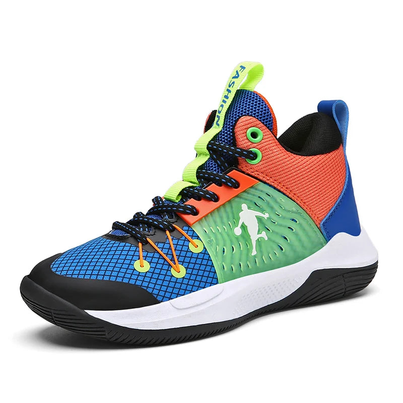 Non-Slip Cushion Boys Basketball Sneakers