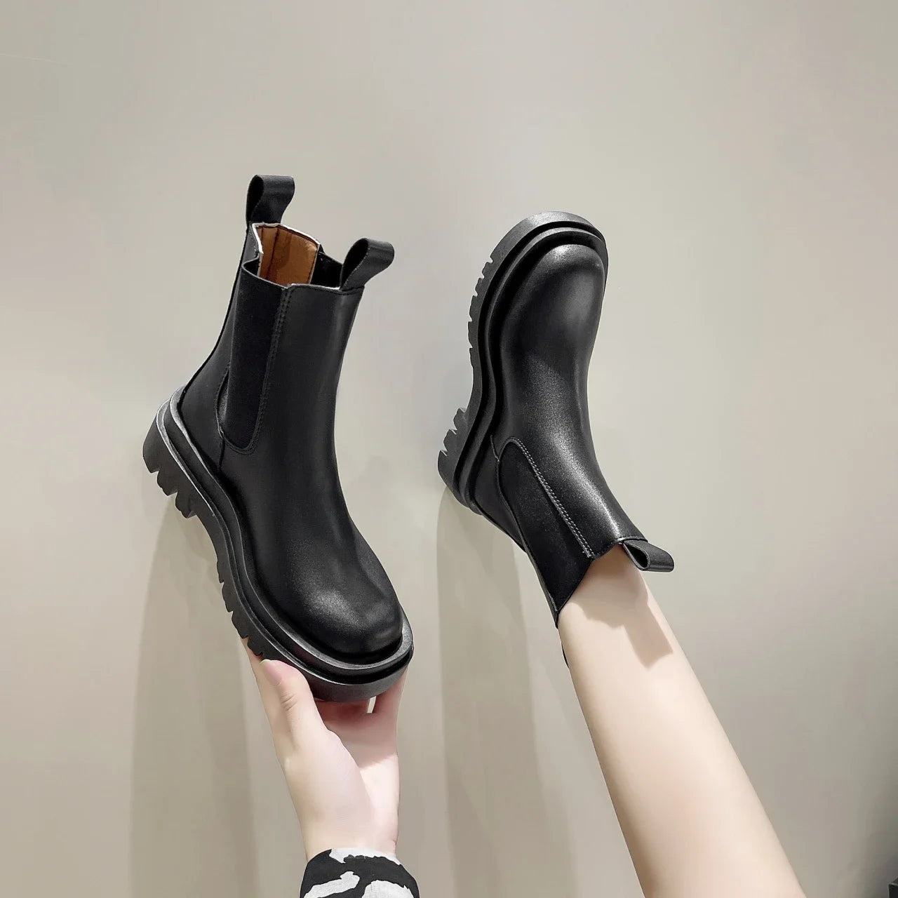 Thick Sole Chelsea Boots