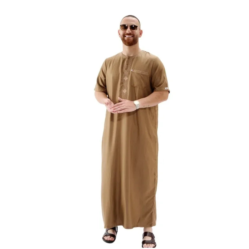 Muslim Abaya Islamic Clothing Men Kaftan
