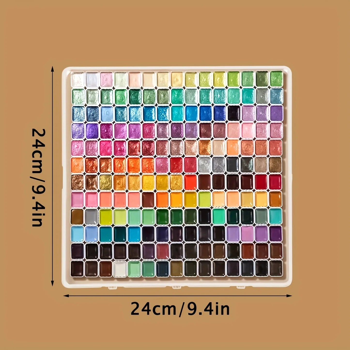 180-Color Metallic Watercolor Paint Set,