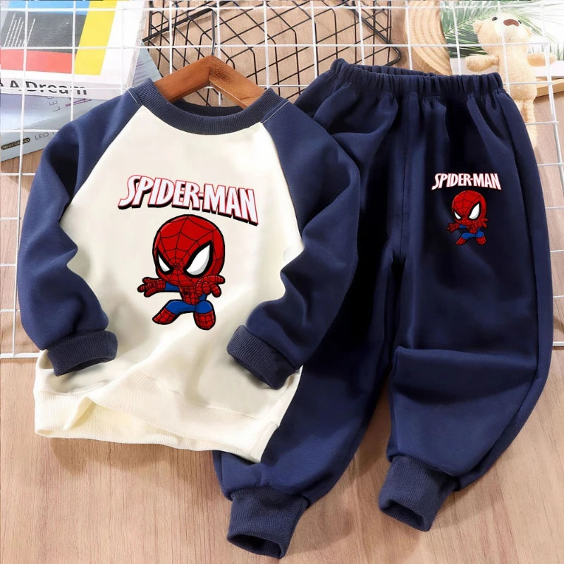 Anime Spliced Sweatshirt 2-piece Sets