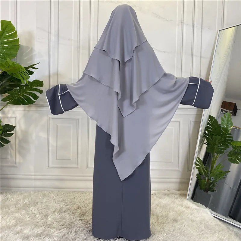 3 Layers Chiffon Hijabs Islamic Clothing Ramadan Eid Headdress
