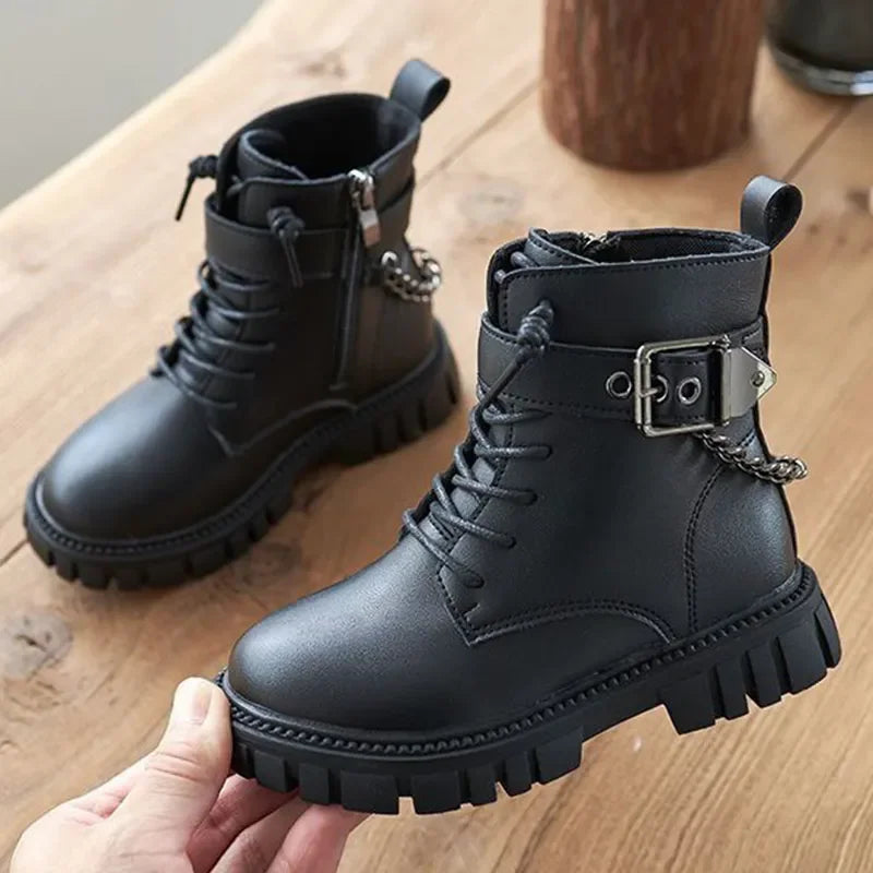 Girls Soft Sole Casual Ankle Boots