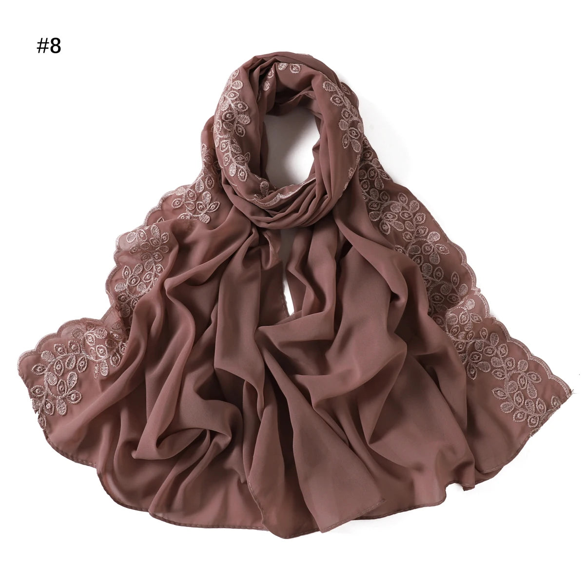 Embroidery Chiffon Scarf Hijab
