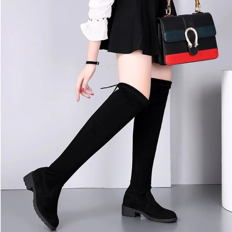 Black Over The Knee Boots