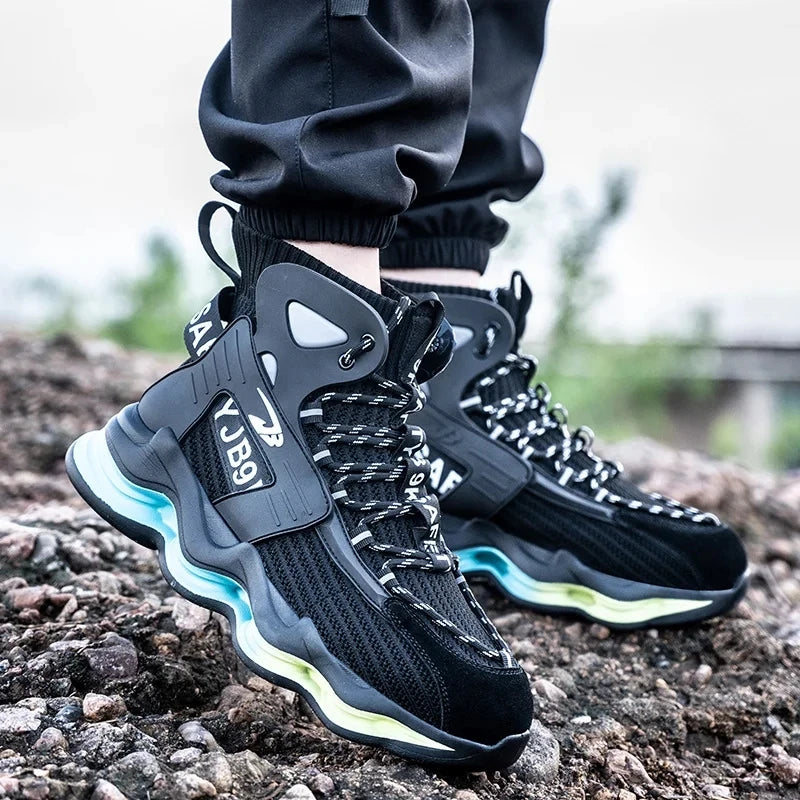 New Men Safety Shoes Work Sneakers