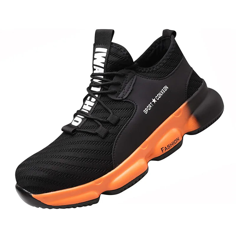 Men Safety Shoes Steel Toe Sneakers
