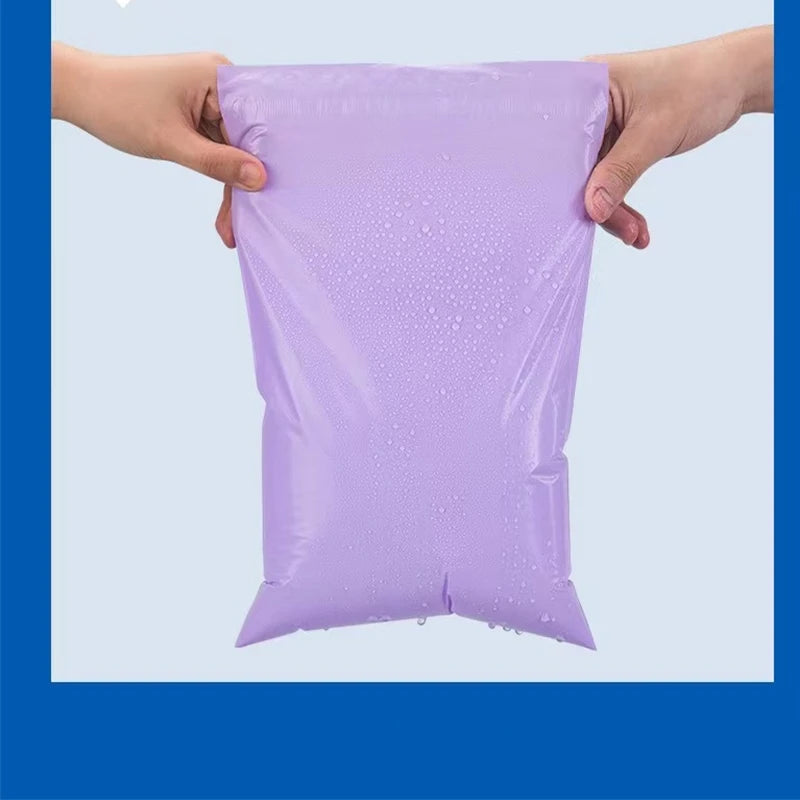 50Pcs Purple Courier Mailer Bags Packaging