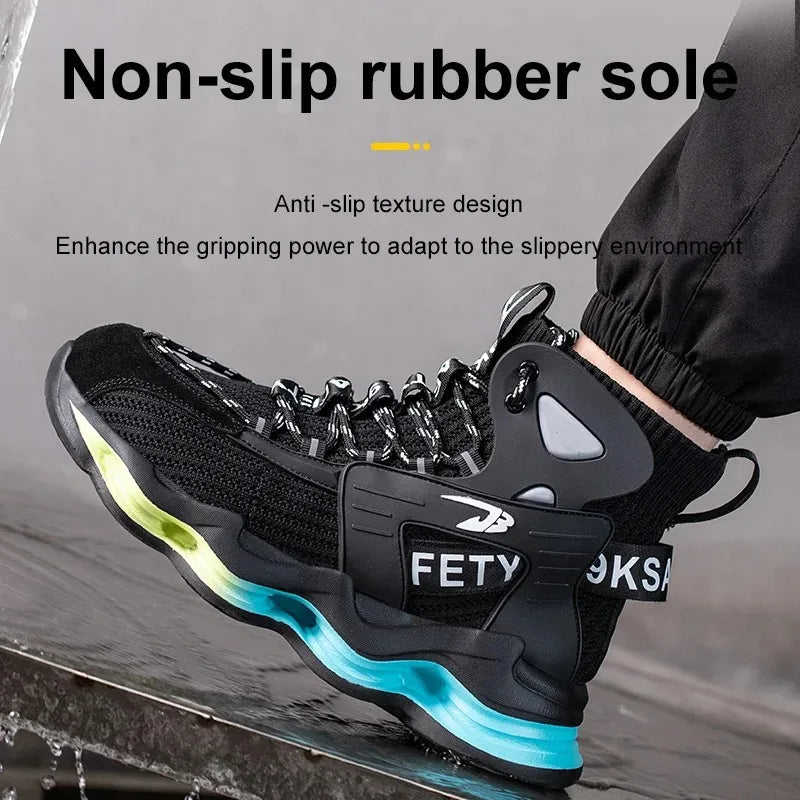 New Safety Shoes Puncture-Proof Work Sneakers