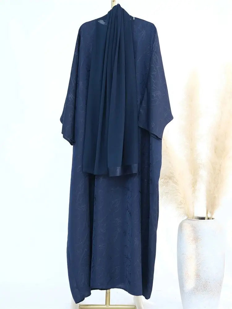 Satin Abaya Damen Dubai Arabic Muslim Kaftan African Dresses