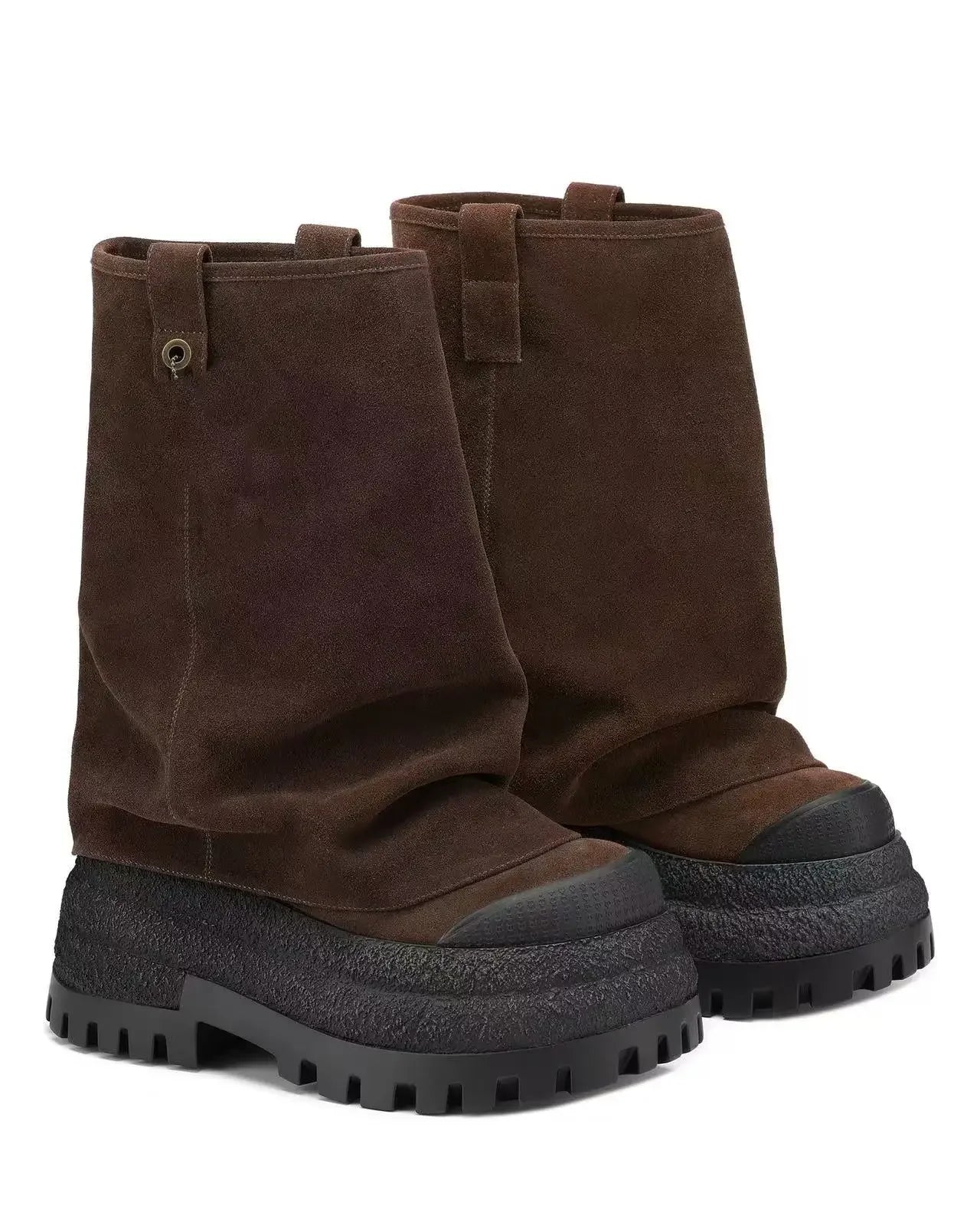 high-heeled thick soled sleeve banquet dress boots