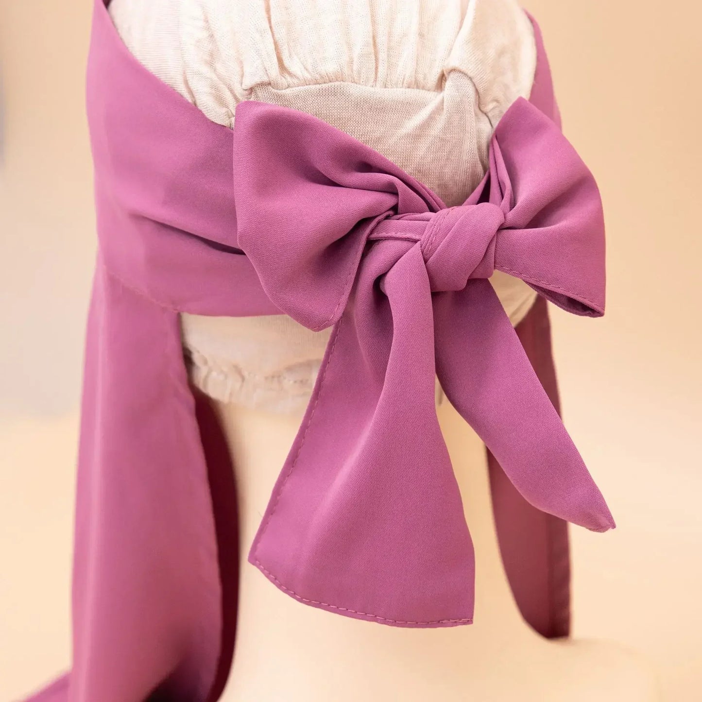 Plain Nida Niqab Tie back Face Cover